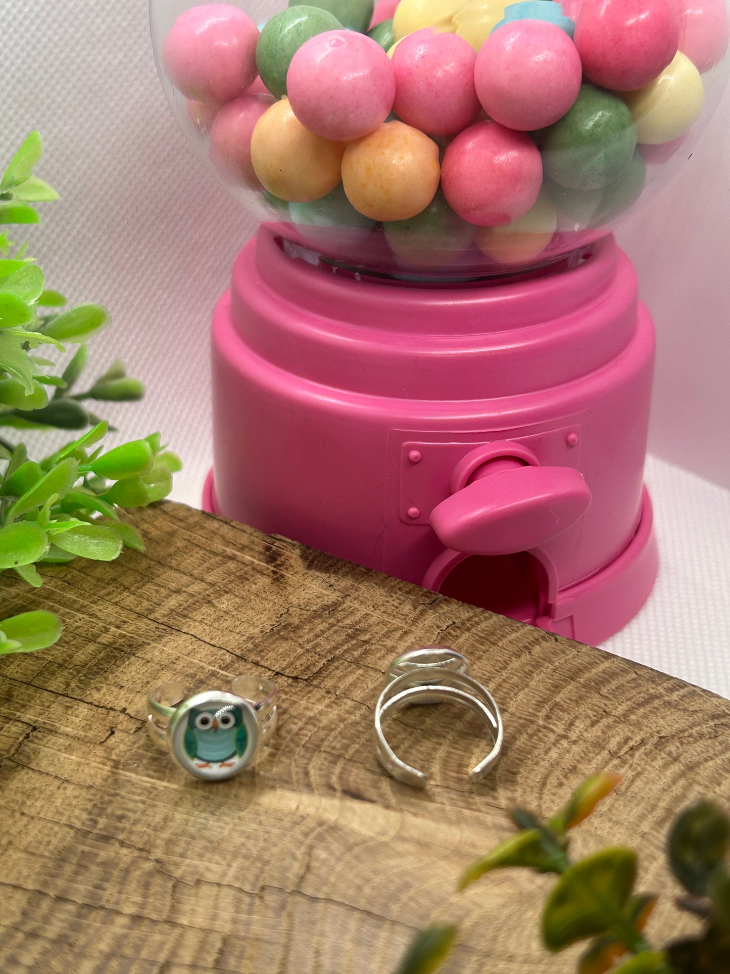 Bague chouette verte