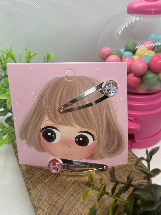 Barrettes jolies fleurs