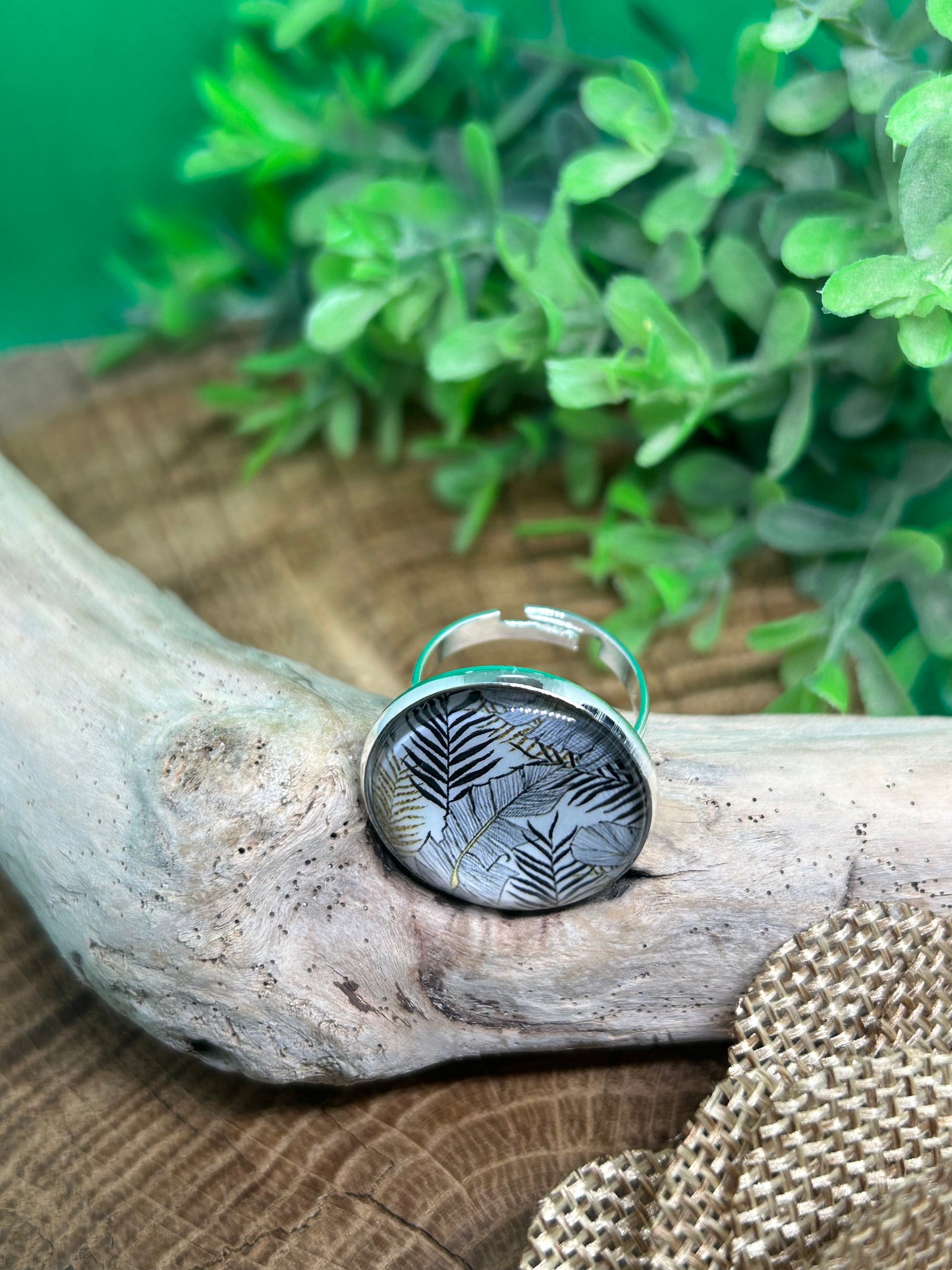 Bague feuillage
