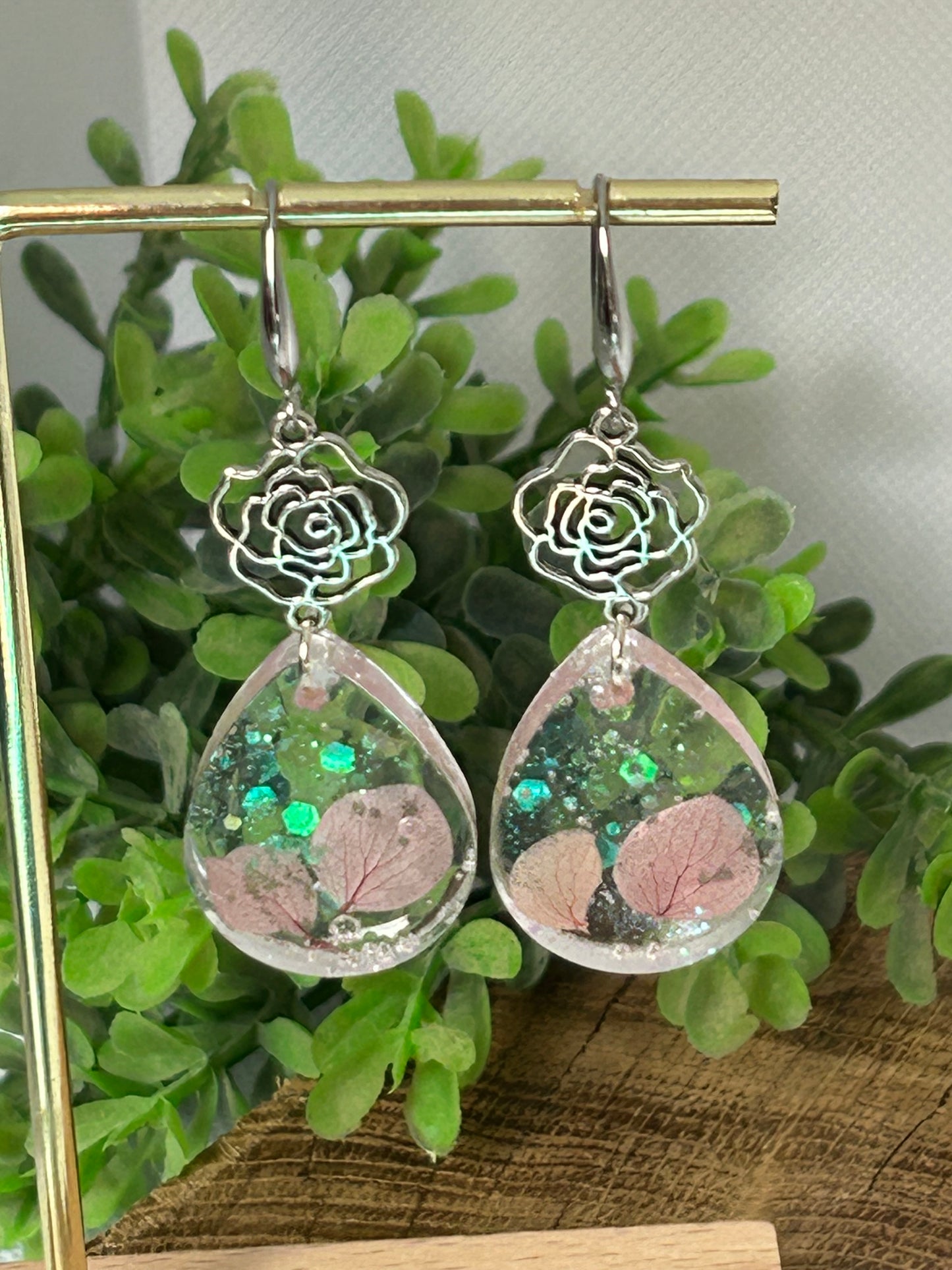 Fleurs à paillettes