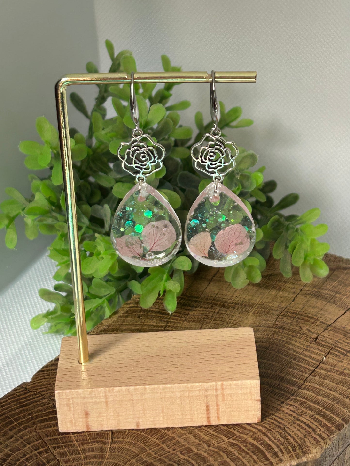 Fleurs à paillettes